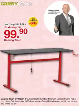Möbelzentrum Pforzheim CARRYHOME Gaming Tisch Angebot