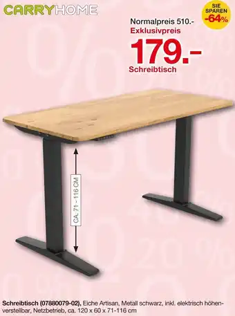 Möbelzentrum Pforzheim CARRYHOME Schreibtisch Angebot
