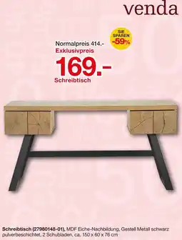 Möbelzentrum Pforzheim Venda Schreibtisch Angebot