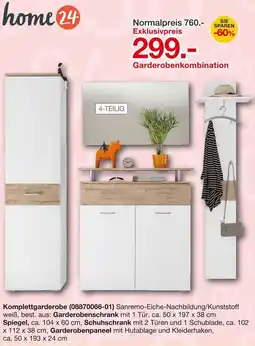 Möbelzentrum Pforzheim home 24 Garderobenkombination Angebot