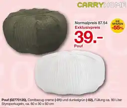 Möbelzentrum Pforzheim CARRYHOME Pouf Angebot