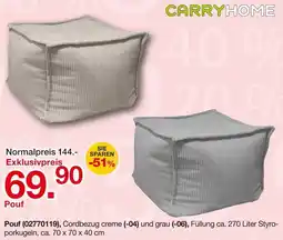 Möbelzentrum Pforzheim CARRYHOME Pouf Angebot
