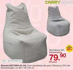 Möbelzentrum Pforzheim CARRYHOME Sitzsack Angebot