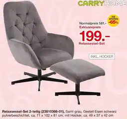 Möbelzentrum Pforzheim CARRYHOME Relaxsessel-Set Angebot