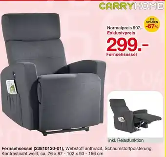Möbelzentrum Pforzheim CARRYHOME Fernsehsessel Angebot