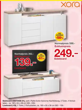 Möbelzentrum Pforzheim Xora sideboard Angebot