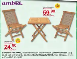 Möbelzentrum Pforzheim Ambia garden balkonset Angebot
