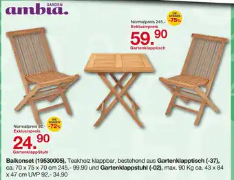 Möbelzentrum Pforzheim Ambia garden balkonset Angebot