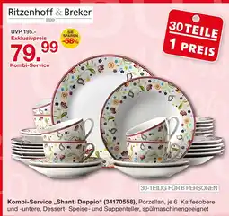 Möbelzentrum Pforzheim Ritzenhoff & breker kombi-service shanti doppio Angebot