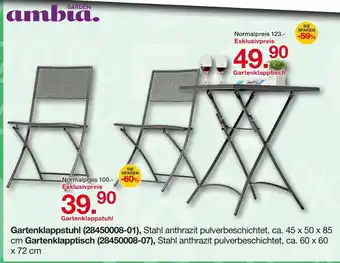 Möbelzentrum Pforzheim Ambia garden gartenklappstuhl Angebot