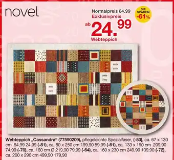 Möbelzentrum Pforzheim Novel webteppich cassandra Angebot