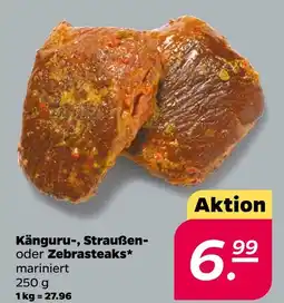 NETTO Känguru-, straußen- oder zebrasteaks Angebot