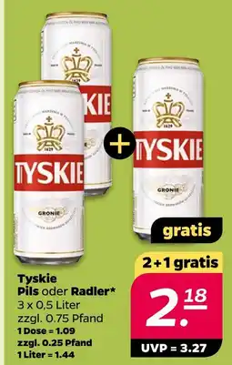NETTO Tyskie pils oder radler Angebot