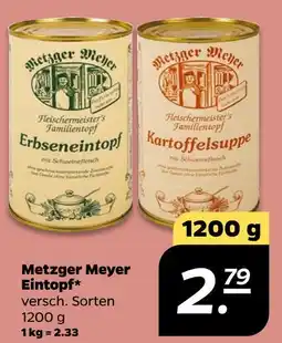NETTO Metzger meyer erbseneintopf Angebot