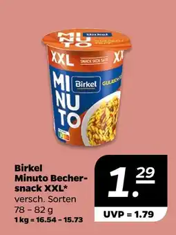 NETTO Birkel minuto bechersnack xxl Angebot