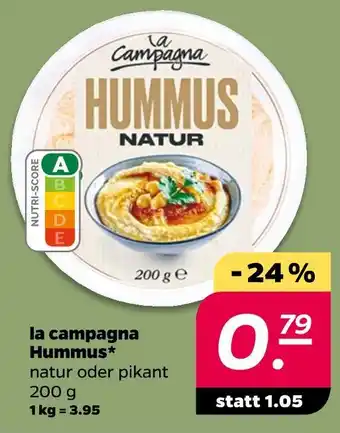 NETTO La campagna hummus natur Angebot