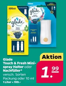 NETTO Glade touch & fresh minispray halter oder nachfüller Angebot