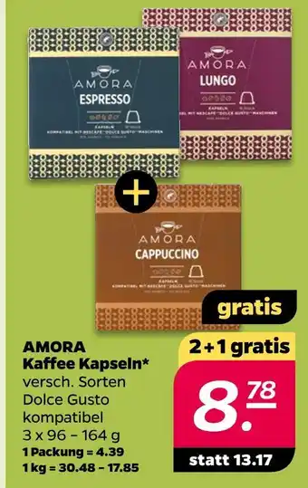 NETTO Amora kaffee kapseln Angebot