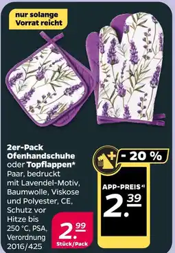 NETTO Ofenhandschuhe oder topflappen Angebot