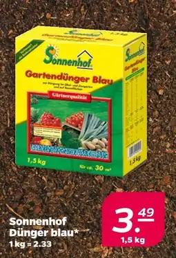 NETTO Sonnenhof gartendünger blau Angebot