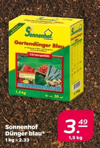 NETTO Sonnenhof gartendünger blau Angebot