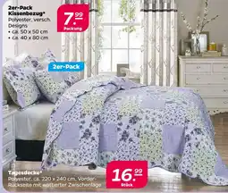 NETTO 2er-pack kissenbezug oder tagesdecke Angebot