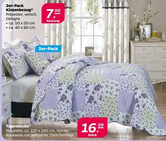 NETTO 2er-pack kissenbezug oder tagesdecke Angebot