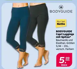 NETTO Bodyguide capri leggings mit spitze Angebot