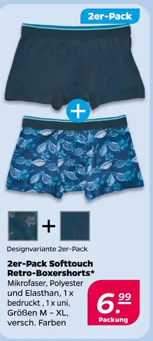 NETTO 2er-pack softtouch retro-boxershorts Angebot