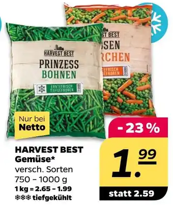 NETTO Harvest best gemüse Angebot
