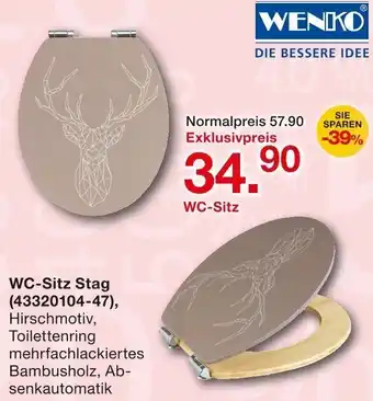Möbelzentrum Pforzheim WENKO WC-Sitz Stag Angebot