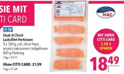 CITTI Markt Haak & Christ Lachsfilet-Portionen Angebot