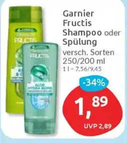 Budni Garnier Fructis Shampoo oder Spülung Angebot