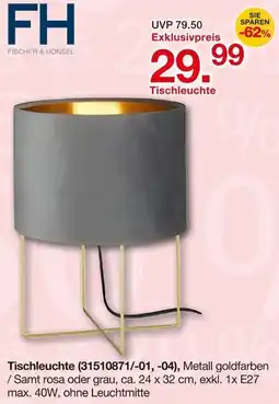 Möbelzentrum Pforzheim FISCHER & HONSEL Tischleuchte Angebot