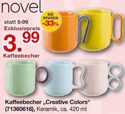 Möbelzentrum Pforzheim Novel Kaffeebecher ,,Creative Colors" Angebot