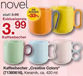 Möbelzentrum Pforzheim Novel Kaffeebecher ,,Creative Colors" Angebot