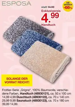 Möbelzentrum Pforzheim ESPOSA Handtuch Angebot