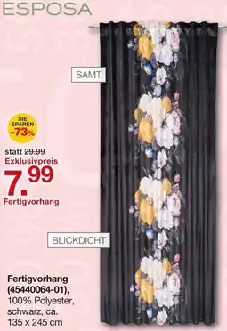 Möbelzentrum Pforzheim ESPOSA Fertigvorhang Angebot