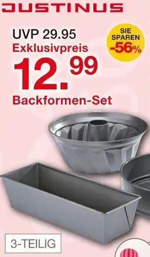 Möbelzentrum Pforzheim JUSTINUS Backformen-Set Angebot