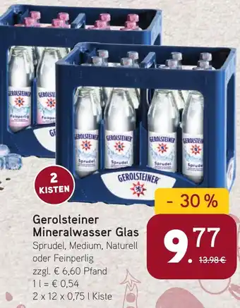 Dornseifer Gerolsteiner Mineralwasser Glas Angebot