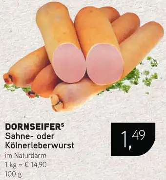 Dornseifer DORNSEIFERS Sahne- oder Kölnerleberwurst Angebot