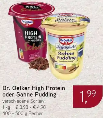 Dornseifer Dr. Oetker High Protein oder Sahne Pudding Angebot