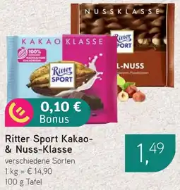 Dornseifer Ritter Sport Kakao- & Nuss-Klasse Angebot