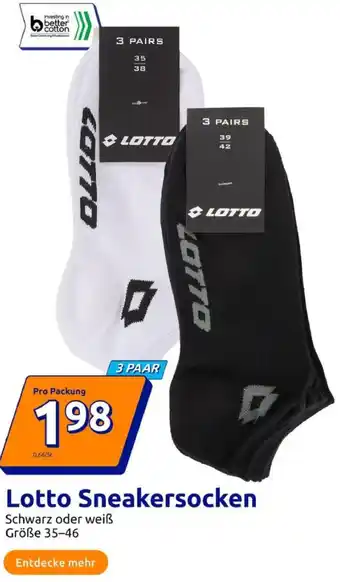 Action Lotto Sneakersocken Angebot