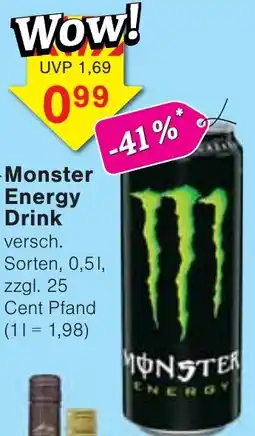 Wiglo Wunderland Monster Energy Drink Angebot