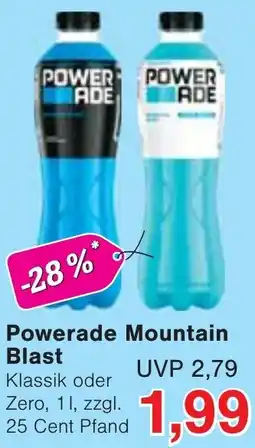 Wiglo Wunderland Powerade Mountain Blast Angebot