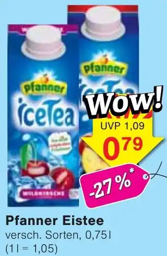 Wiglo Wunderland Pfanner Eistee Angebot