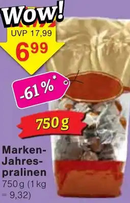 Wiglo Wunderland Marken Jahrespralinen Angebot