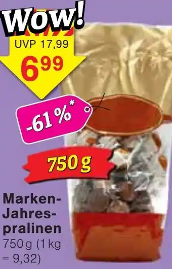 Wiglo Wunderland Marken Jahrespralinen Angebot
