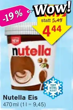 Wiglo Wunderland Nutella Eis Angebot